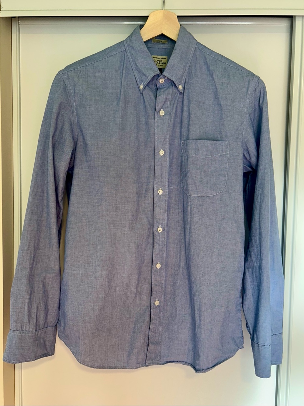 J. Crew Oxford Cloth Button Down with Secret Wash in Blue